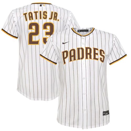 Youth Fernando Tatís Jr. White&Brown Home 2020 Player Team Jersey