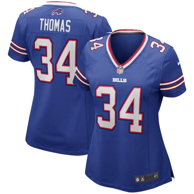 Women's Thurman Thomas Royal Retired Player Limited Team Jersey