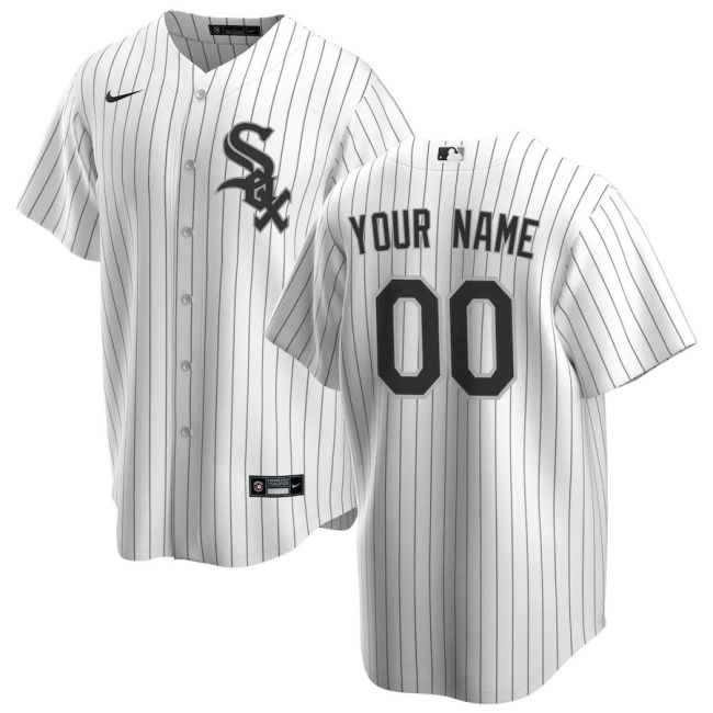 Youth White&Black 2020 Home Custom Team Jersey