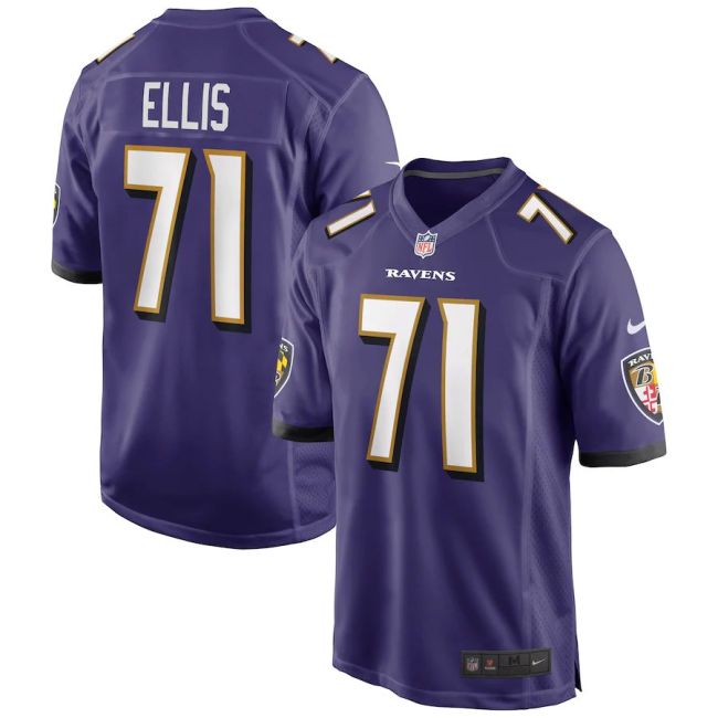 Men's Justin Ellis Purple Player Limited Team Jersey