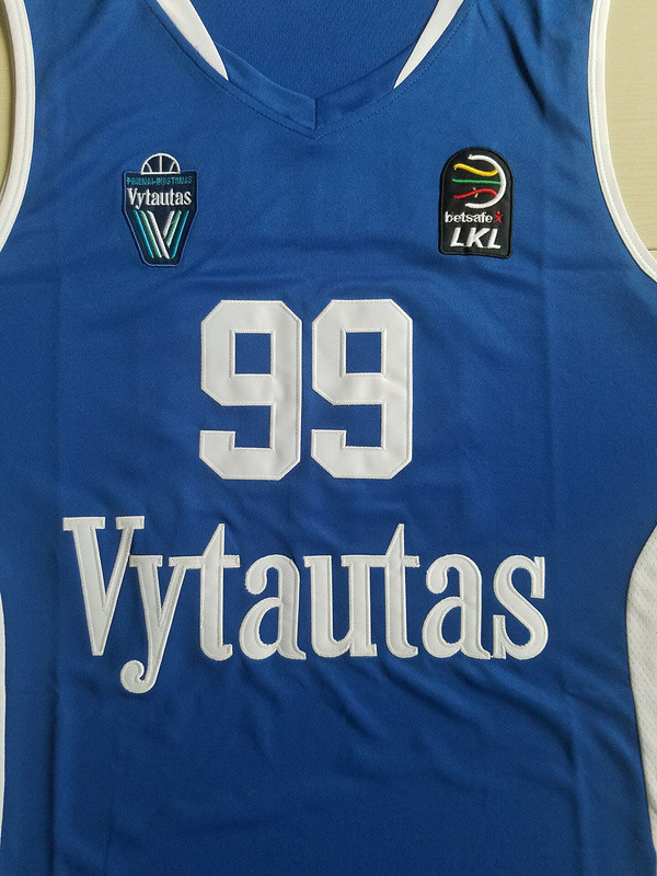 Lavar Ball 99 Lithuania Vytautas Blue Basketball Jersey