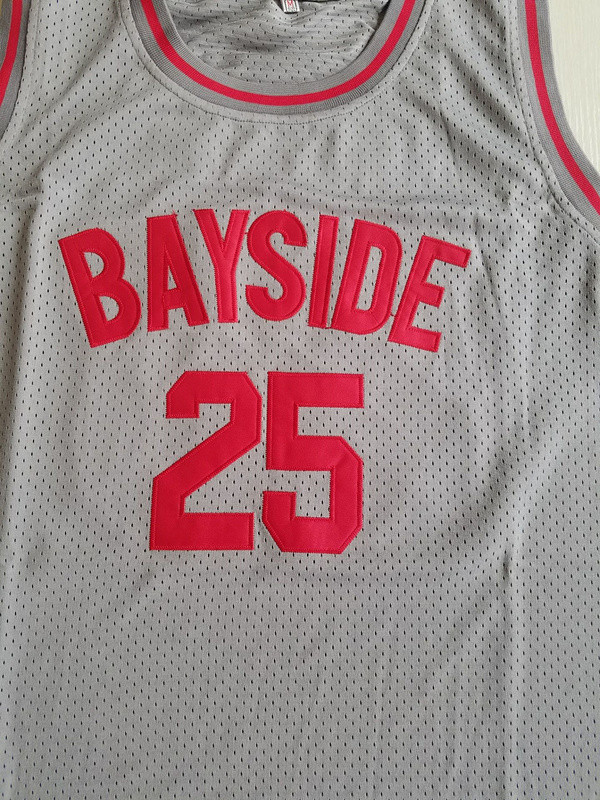 Saved By The Bell Zack Morris 25 Bayside Tigers Basketball Jersey