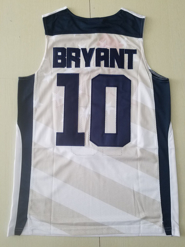 Kobe Bryant 10 White USA Basketball Jersey