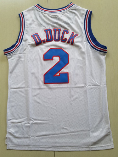D.Duck 2 Movie Edition White Basketball Jersey