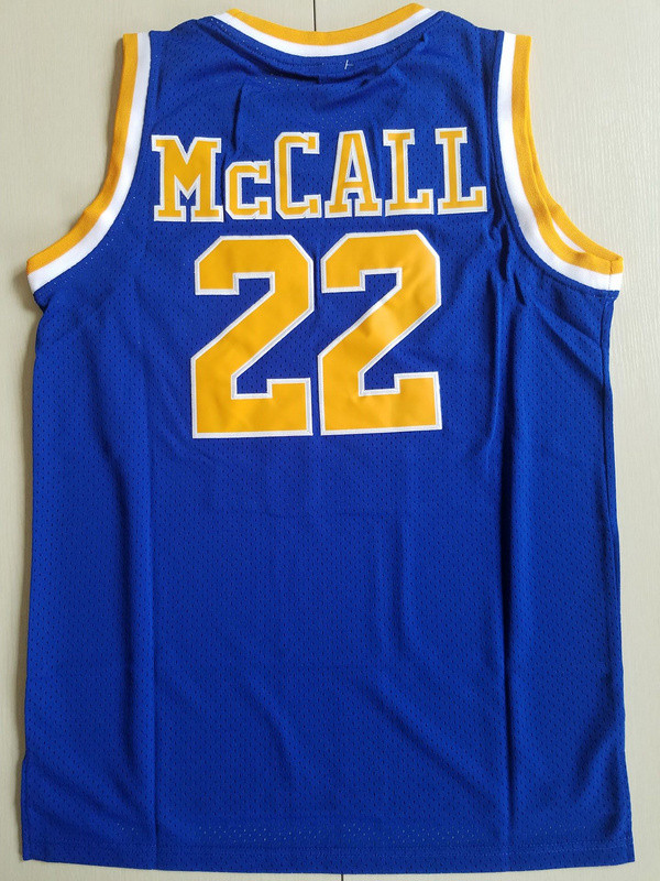 Quincy McCall 22 Crenshaw High School Blue Basketball Jersey Love and Basketball