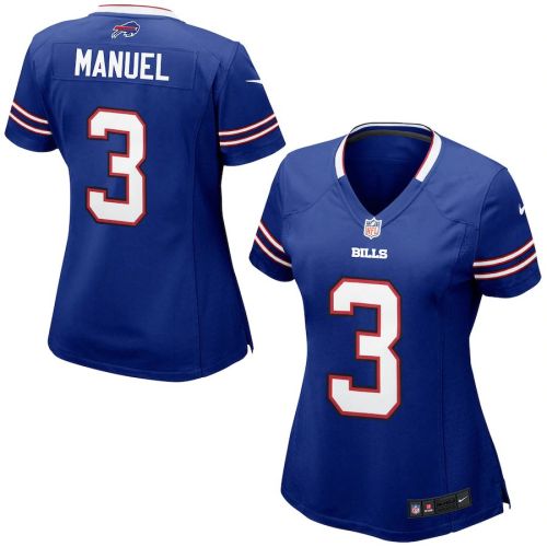 Women's EJ Manuel Royal Blue Player Limited Team Jersey