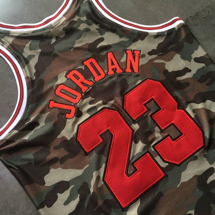 Men's Michael Jordan Camouflage Retro Classic Team Jersey