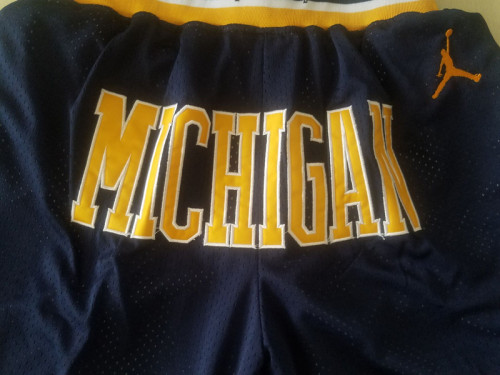 Michigan State College Navy Blue Basketball Shorts
