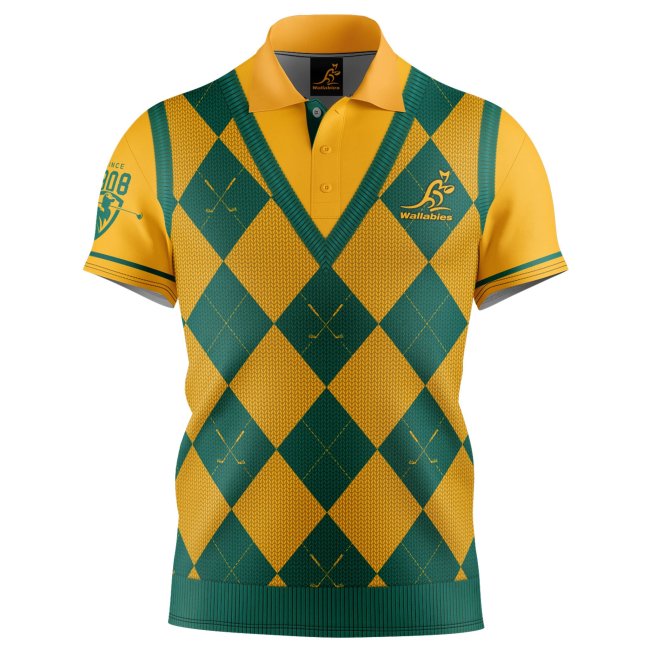 Wallabies 2021 Men's Fairway Golf Polo Shirts