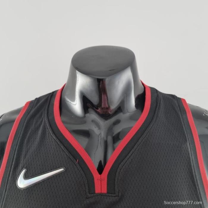 75th Anniversary Miami Heat WADE #3 Black NBA Jersey