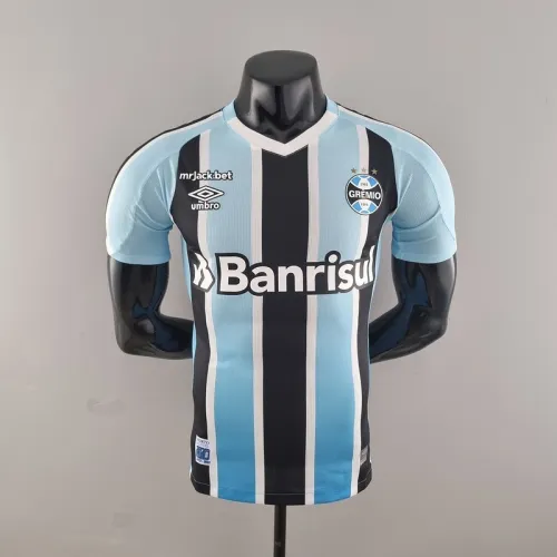 Player Version 22/23 All Sponsors Gremio Home  Soccer Jersey
