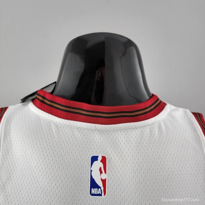 Retro Philadelphia 76ers Iverson #3 Big Meteor White NBA Jersey