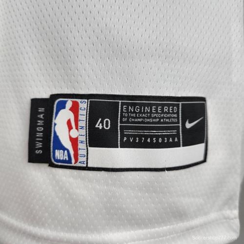 Retro Philadelphia 76ers Iverson #3 Big Meteor White NBA Jersey