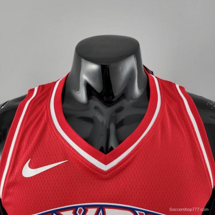 Rookie Philadelphia 76ers Iverson #3 Red NBA Jersey