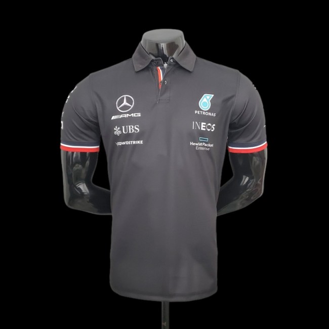 F1 Formula One Racing Suit; Mercedes POLO Black