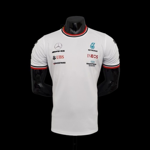 F1 Formula One Racing Suit; Mercedes White