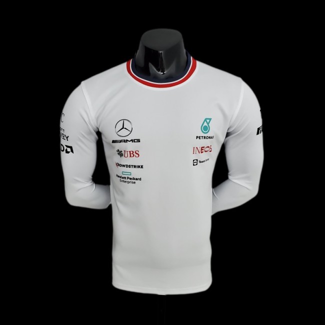 F1 Formula One 2022 Mercedes Long Sleeve White