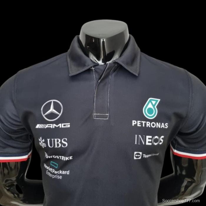 2022 F1 Formula One; Mercedes Benz #63 Polo Black