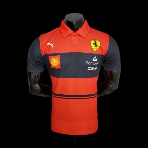 New F1 Formula One; Ferrari Racing Suit Polo Red