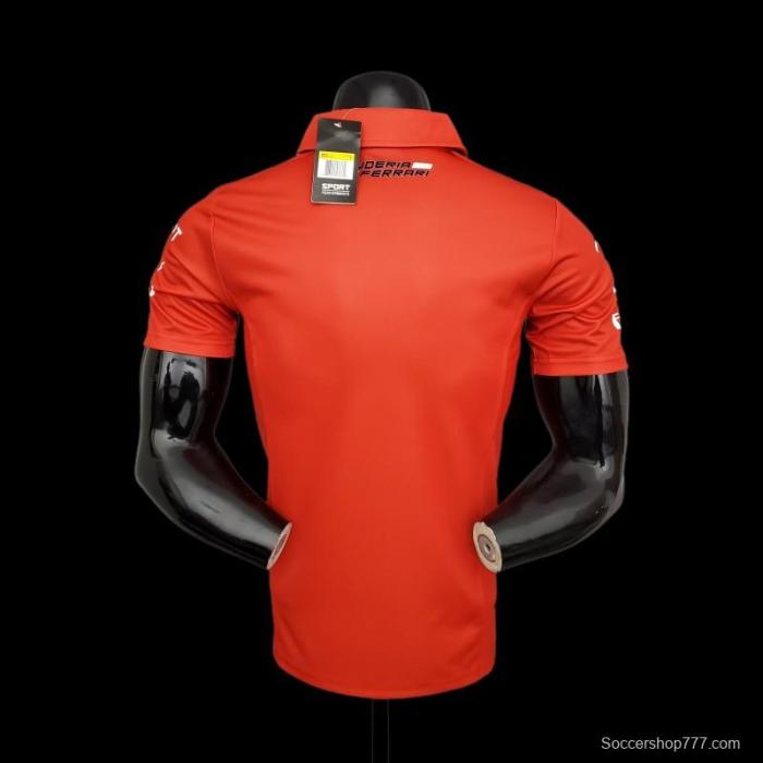 F1 Formula One; Ferrari Racing Suit Polo Red