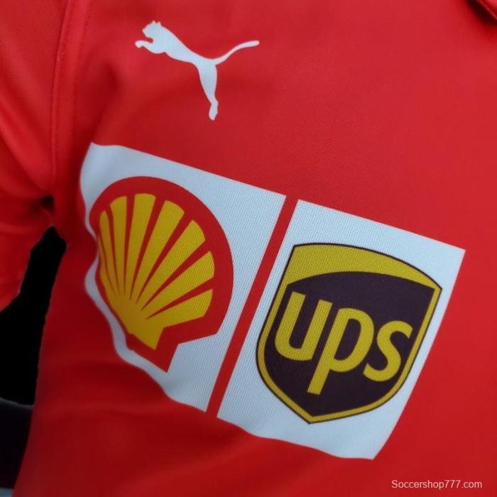 F1 Formula One 2022 Ferrari Polo Red