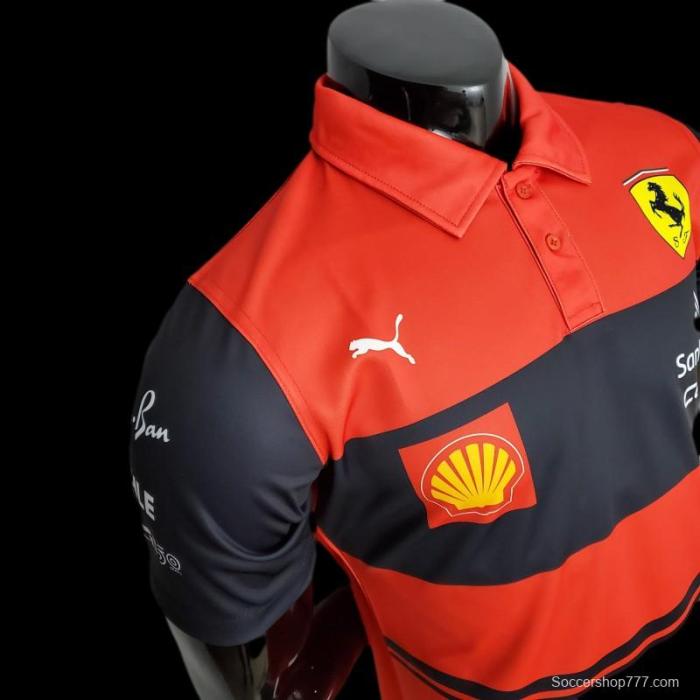 New F1 Formula One; Ferrari Racing Suit Polo Red
