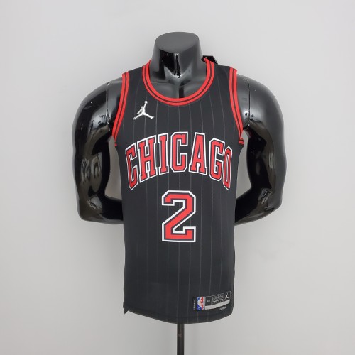 75th Anniversary Ball #2 Bulls Flyers Black NBA Jersey