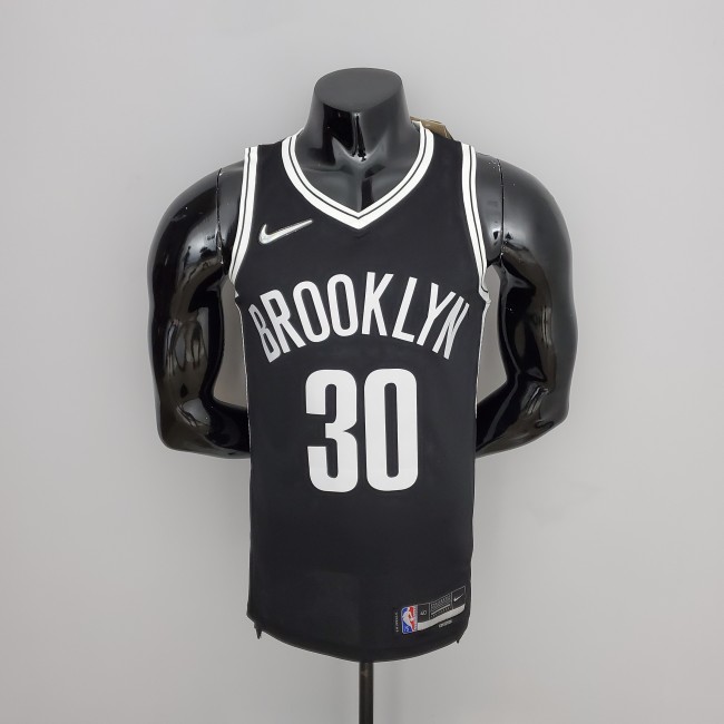 NBA 75th Anniversary Curry #30 Nets Black Jersey