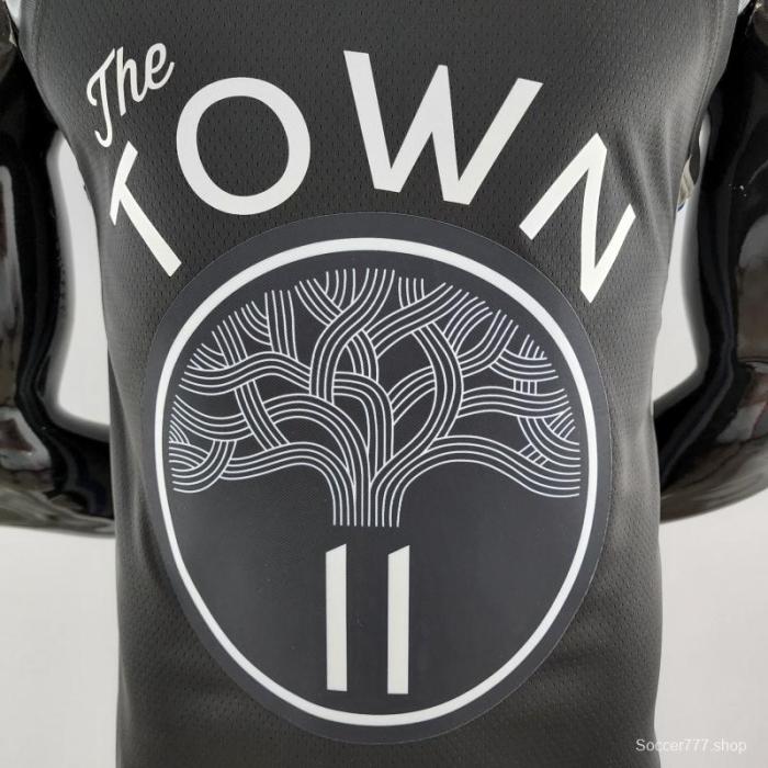 2020 THOMPSON #11 Warriors City Edition Black & Grey NBA Jersey