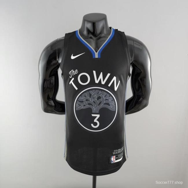 2020 POOLE#3 Warriors City Edition Black & Grey NBA Jersey