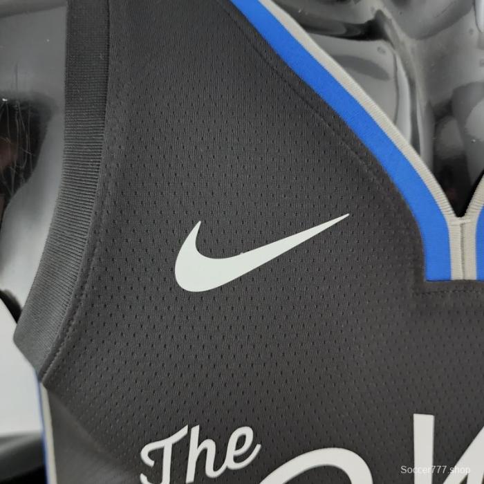 2020 POOLE#3 Warriors City Edition Black & Grey NBA Jersey