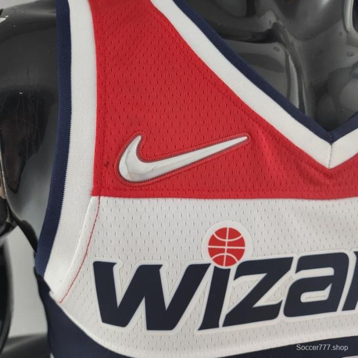 75th Anniversary JORDAN #23 Wizards Black Red White NBA Jersey