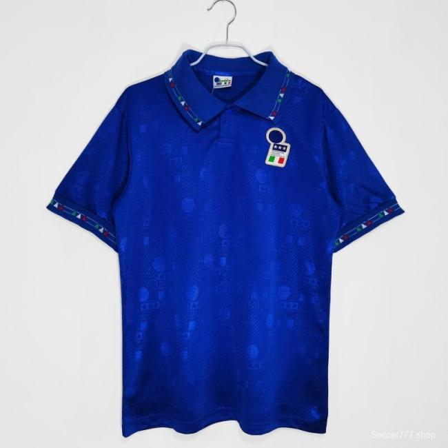 Retro 1994 Italy Home Soccer Jersey