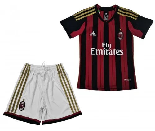 Retro Kids 2013/14 AC Milan Home Soccer Jersey