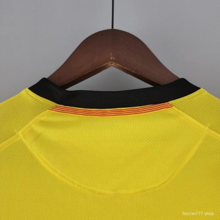 Retro 08/09 Long Sleeve Barcelona Away Soccer Jersey