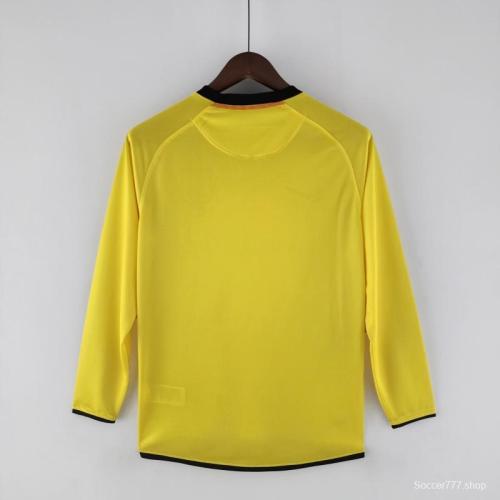 Retro 08/09 Long Sleeve Barcelona Away Soccer Jersey