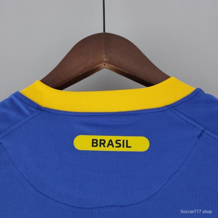 Retro 2010 Brazil Away Soccer Jersey