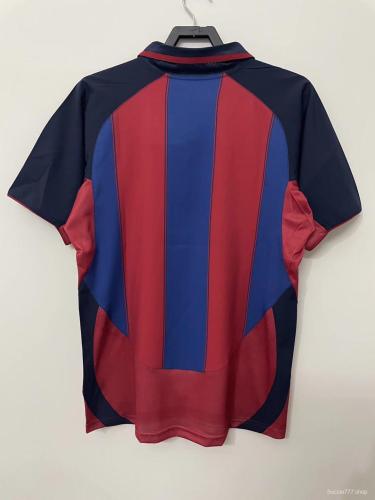 Retro 03/04 Barcelona Home Soccer Jersey