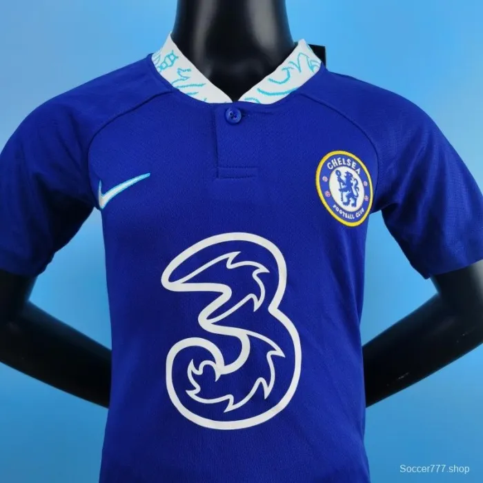 22/23 Chelsea Kids Home SIZE 16-28 Soccer Jersey