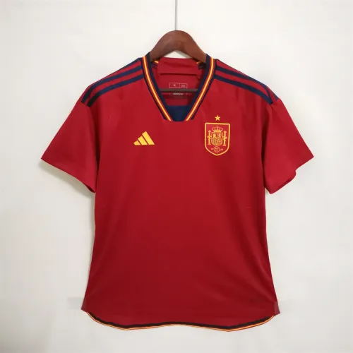 2022 Spain Home Soccer Jersey