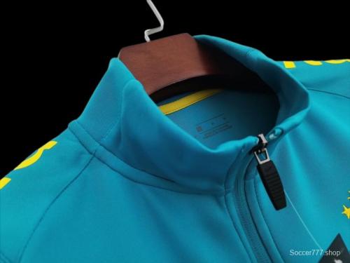 2022 Brazil Full Zipper Blue Training Jacket