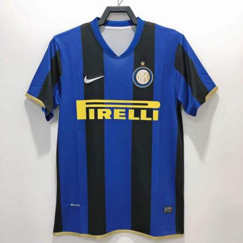 Retro 08/09 Inter Milan Home Champions Vision Soccer Jersey