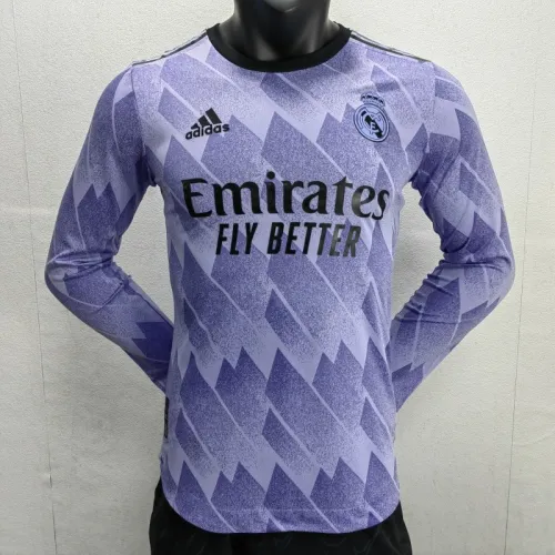 Player Vision 22/23 Real Madrid Away Long Sleeve Soccer Jersey