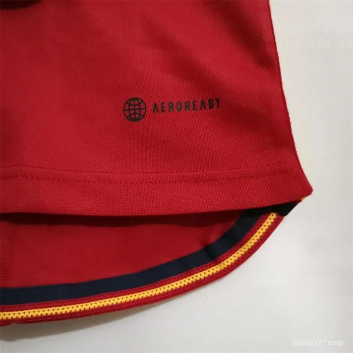 2022 Spain Home Soccer Jersey