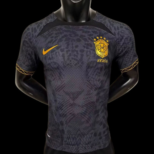 2022 Brazil Black Special Vision Soccer Jersey