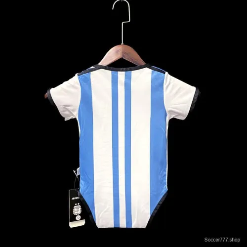 2022 Argentina Home Baby Soccer Jersey