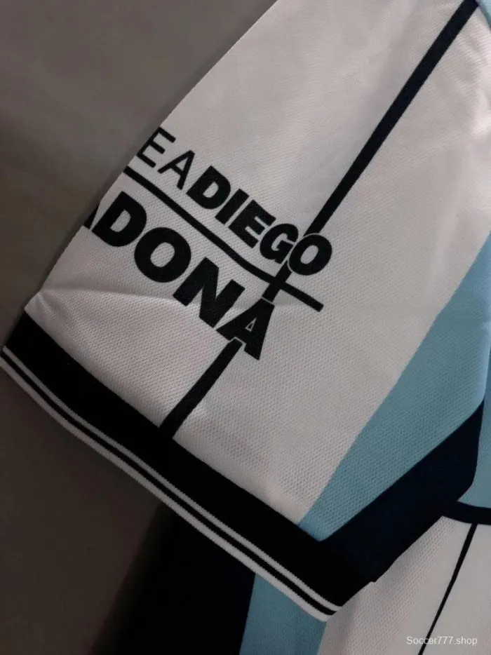 Retro 2001 Argentina Farewell Diego Maradona Testimonial Jersey