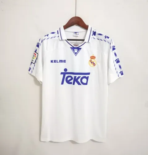 96 97 Real Madrid Home Soccer Jersey