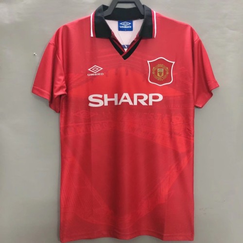Retro 94/96 Manchester United Home Soccer Jersey