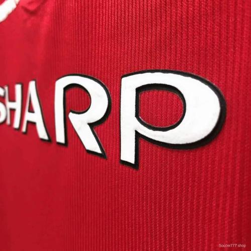 Retro 98/99 Manchester United Home Soccer Jersey
